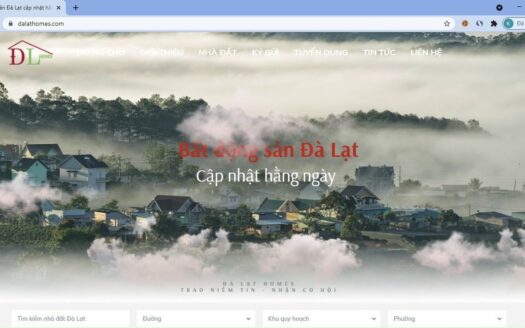 Website Đà Lạt Homes
