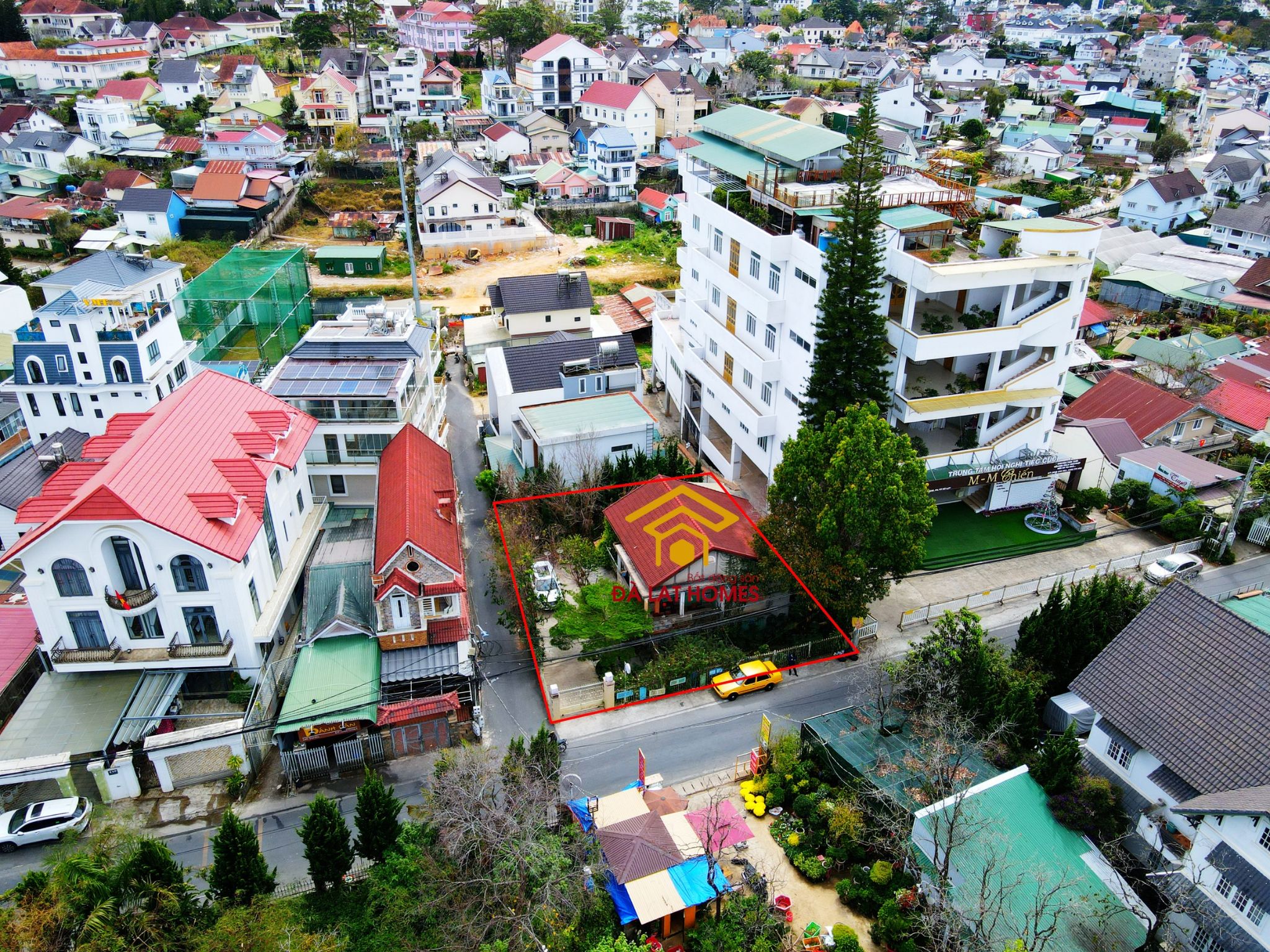 Dịch Vụ Quay Flycam Bất Động Sản Đà Lạt Chuyên Nghiệp 2 Góc ranh căn nhà tại Yersin Đà Lạt